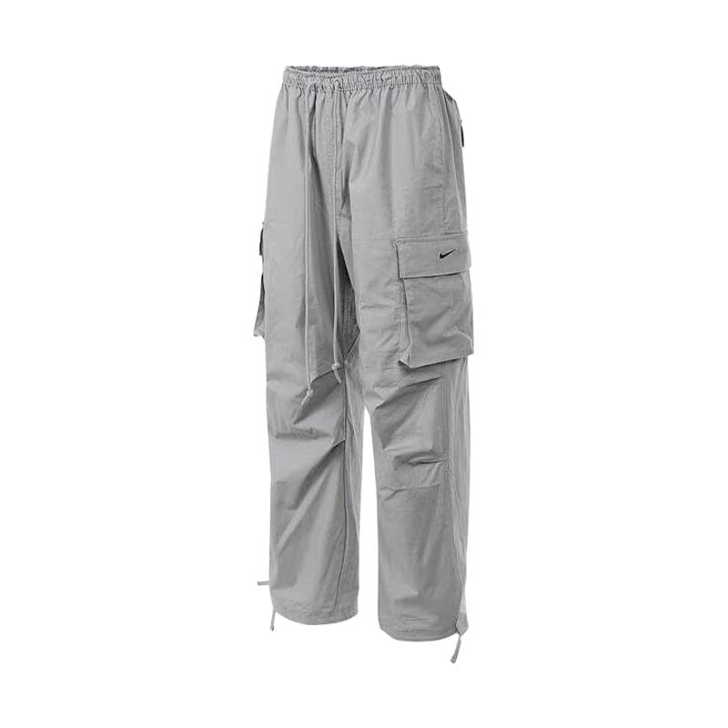 Nike Sportswear Womens NSW Dance Cargo Pant Solid Color Mid Waist Loose Fit Drawstring Utility Multi Pocket Casual Pants Women pants Gray FV7521077