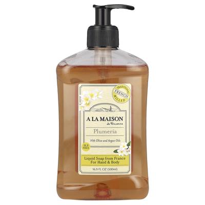 Hand & Body Liquid Soap, Plumeria Scent, 500Ml(16.9Fl Oz)