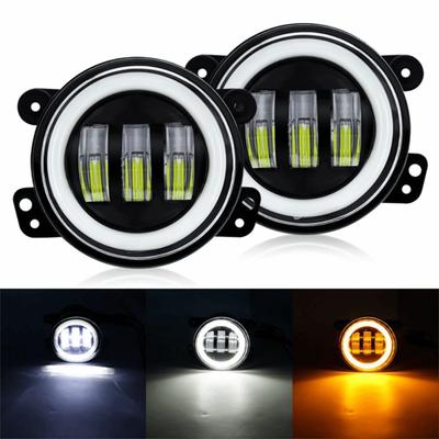 2PCS Waterproof Offroad Driving Fog Lights 4 Inch Car Motorcycle Lamp Professional LED Fog Lights