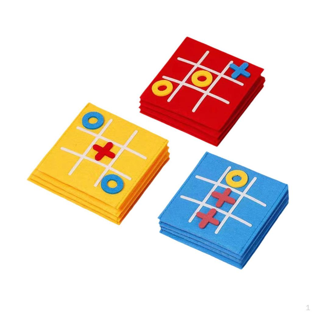 Toe Game Nought and Crosses Educational Toy Family Games XO Chess Funny for Indoor