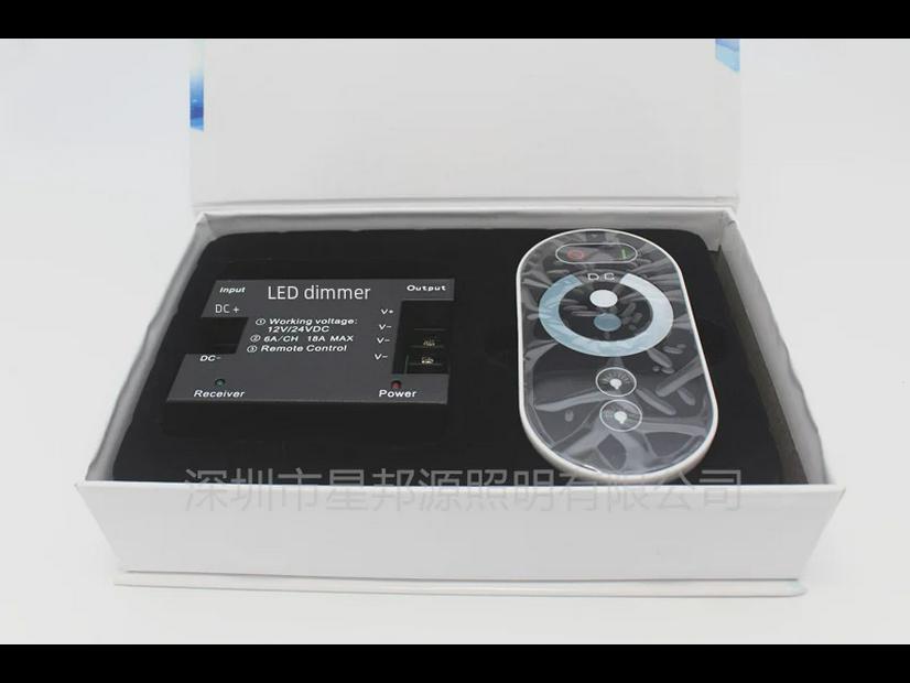 6-Button LED Light Strip Dimmer with Wireless Touch Remote Control