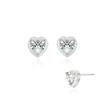 [Stonehenge] Silver Heart Earrings Sc1679