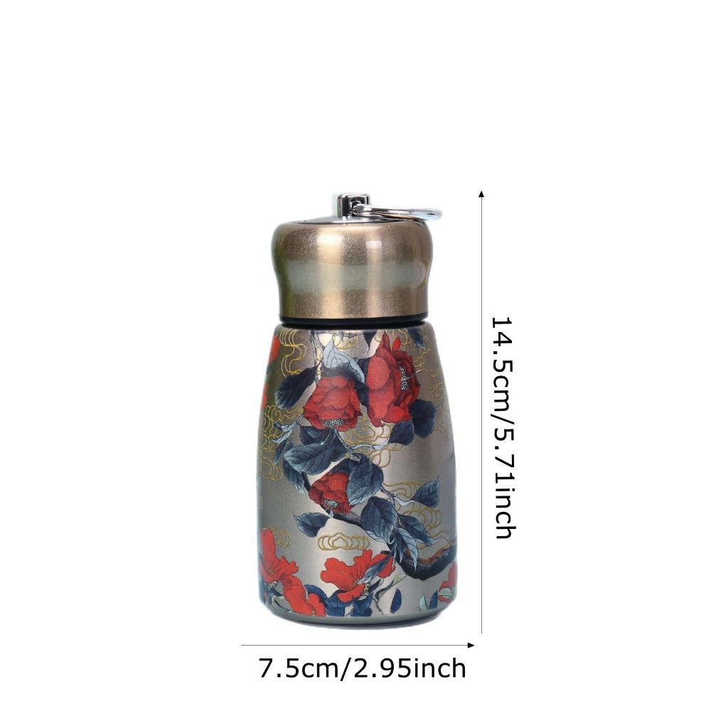 Stainless Steel Water Bottle 300ml Slim Insulated Thermal Water Bottle  Sports