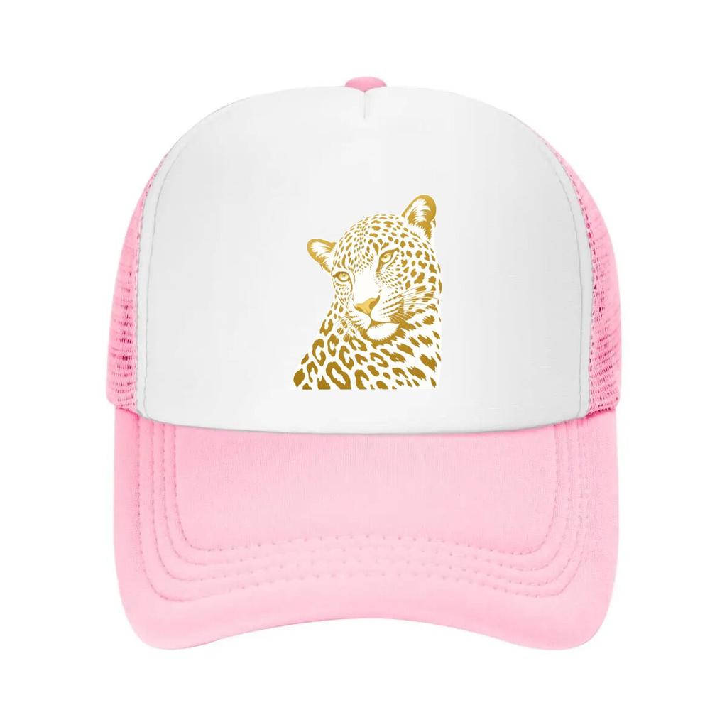 Luxury Leopard Gaze Minimal Wildlife Mesh Baseball Cap Casual Hat Outdoor  For Womens Unisex FeUnisex