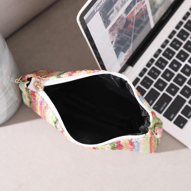 Shoulder Bag New Personality Niche Simple Rainbow Casual Beach Bag Small Square Bag Trendy One Piece Hair