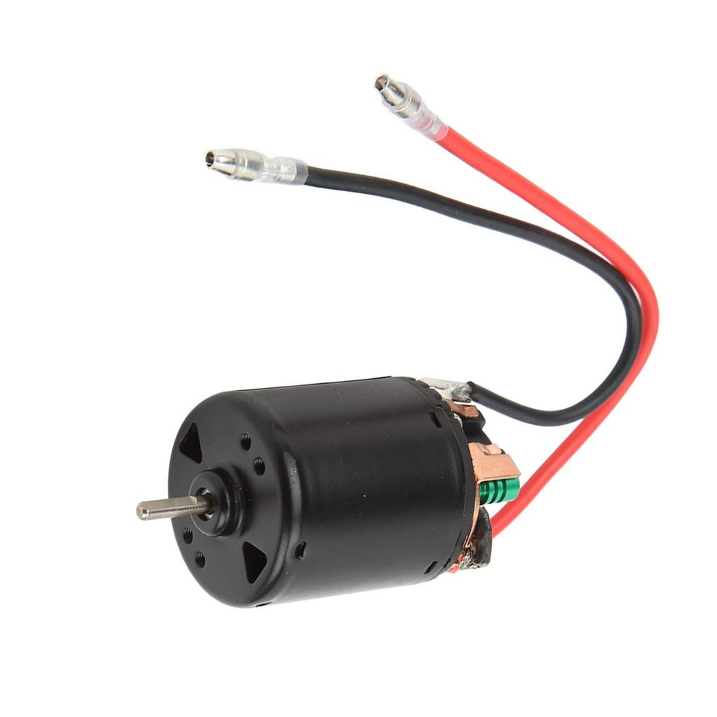 540 Brushed Motor, Long Life, 3.17mm Shaft Diameter, 12mm Span, Black, for 1/10 Scale RC Cars, 1 x Motor