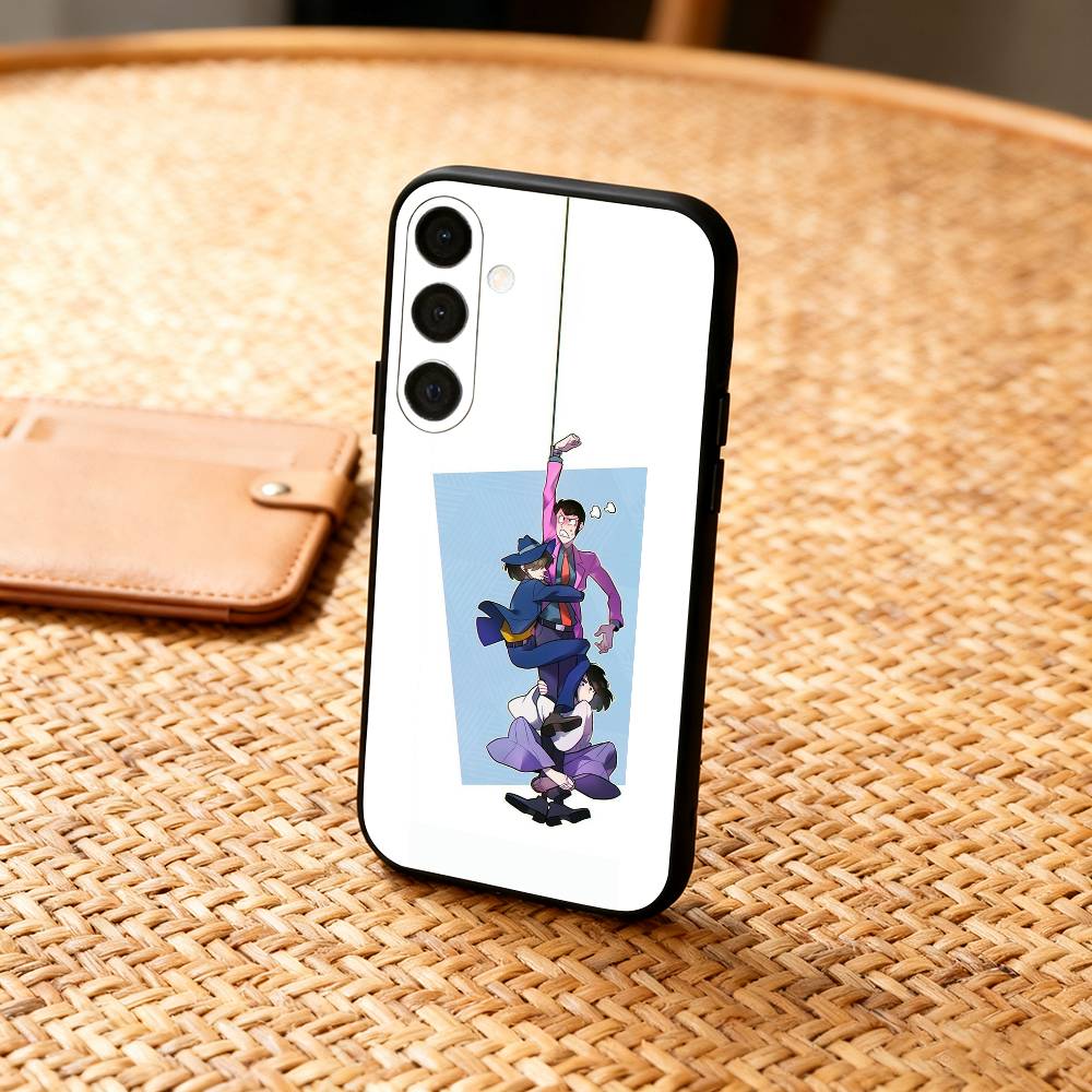 L-Lupin Anime T-Third Phone Case For Samsung A73,72,71,53,52,51,22,91,80, Soft Black Cover