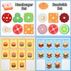 Montessori Hamburg Sandwich Stacking Wooden Toys With Order Cards Preschool Education Fine Motor Skills Interaction Simulation