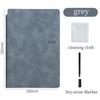 A1 Reusable Whiteboard Notebook Set With Whiteboard Pen Erasing Cloth Leather Memo Pad Weekly Planner Portable Stylish Office
