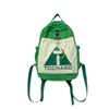 Block Drawstring Color Front Bag Children Lightweight Cotton Leisure Backpack