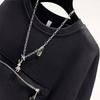 No Hat Hoodies Women O-neck Solid Color Zippers Front Pockets Autumn Female Long Sleeve Hoodie Korean Loose Fashion All-match