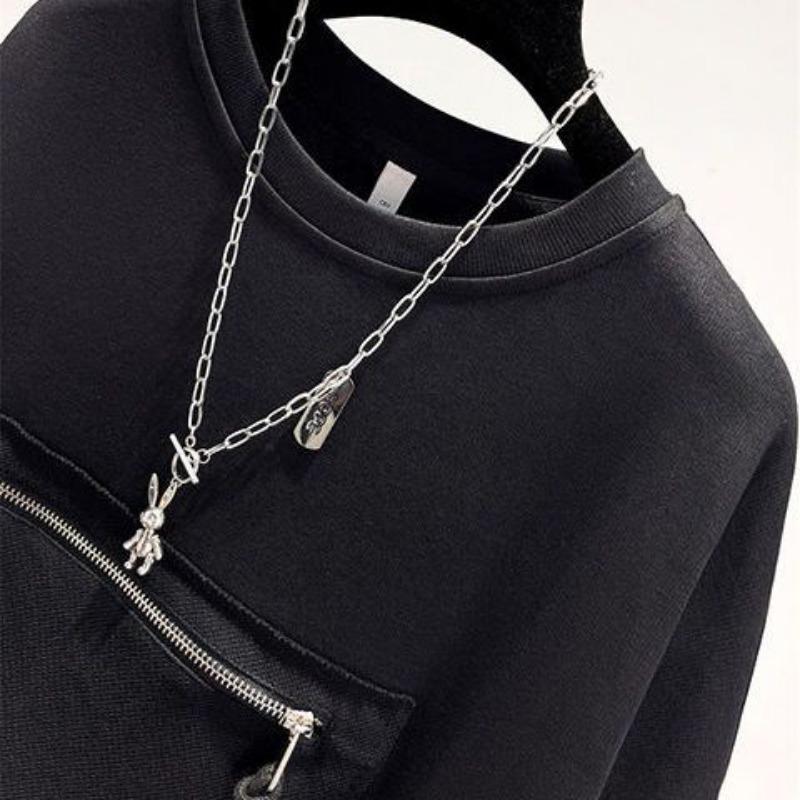 No Hat Hoodies Women O-neck Solid Color Zippers Front Pockets Autumn Female Long Sleeve Hoodie Korean Loose Fashion All-match