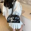 2026 Glossy Underarm Baguette Bag - High-End Women's Commuting Shoulder Bag, Korean Niche Boston Bowling Style