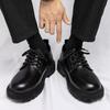 Men Shoes Waterproof Non-slip Shoes Men's Fashion Black Shoes Leather Shoes Breathable Casual Shoes