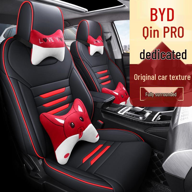 LS Custom-Fit Seat Cover for BYD Qin Pro - All-Season, Full-Cover Sports Cushion