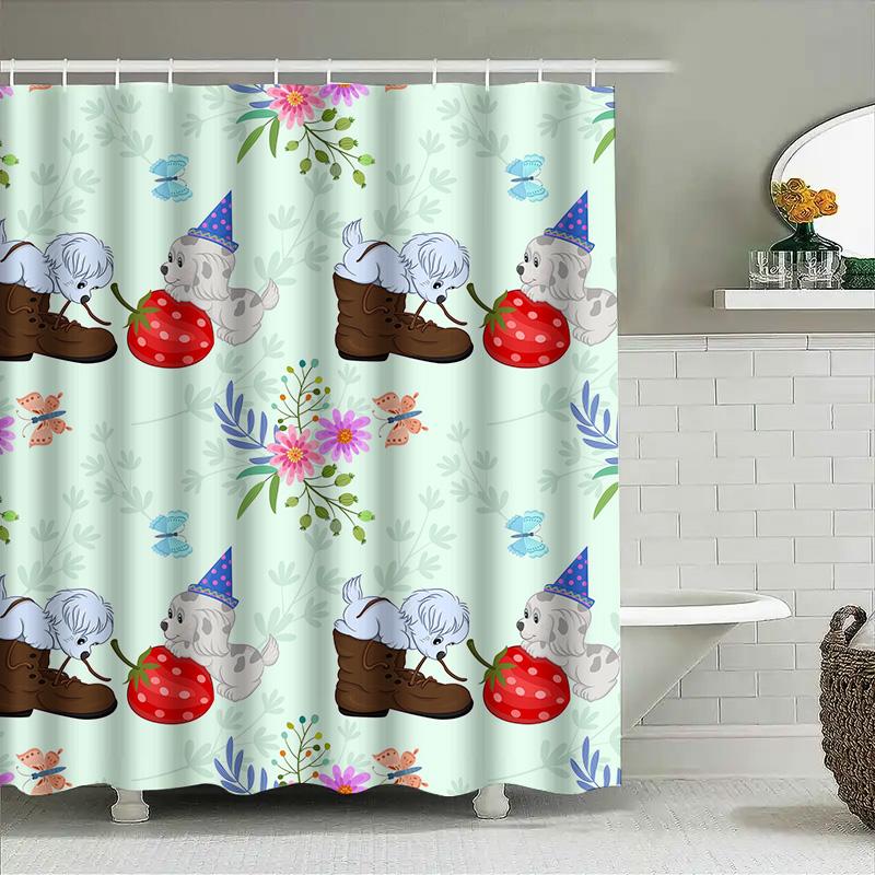 

Whimsical Party Gnomes Shower Curtain Perfect for Your Bathroom Decor! 90x180cm