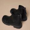 Pelz Plateau Neuheiten Stiefeletten Klobig Im Angebot Schick und Elegant Damen Kurze Schuhe Große Größe Warm Sale Heiß Pu Damen Knöchelstiefel