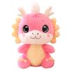 Cute and Colorful Auspicious Dragon Doll 2024 Year of the Dragon Mascot Plush Toy Zodiac Year of the Dragon Doll Gift
