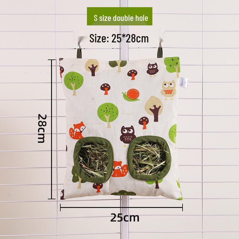 Large Capacity Hay Feeding Bag for Rabbits and Guinea Pigs