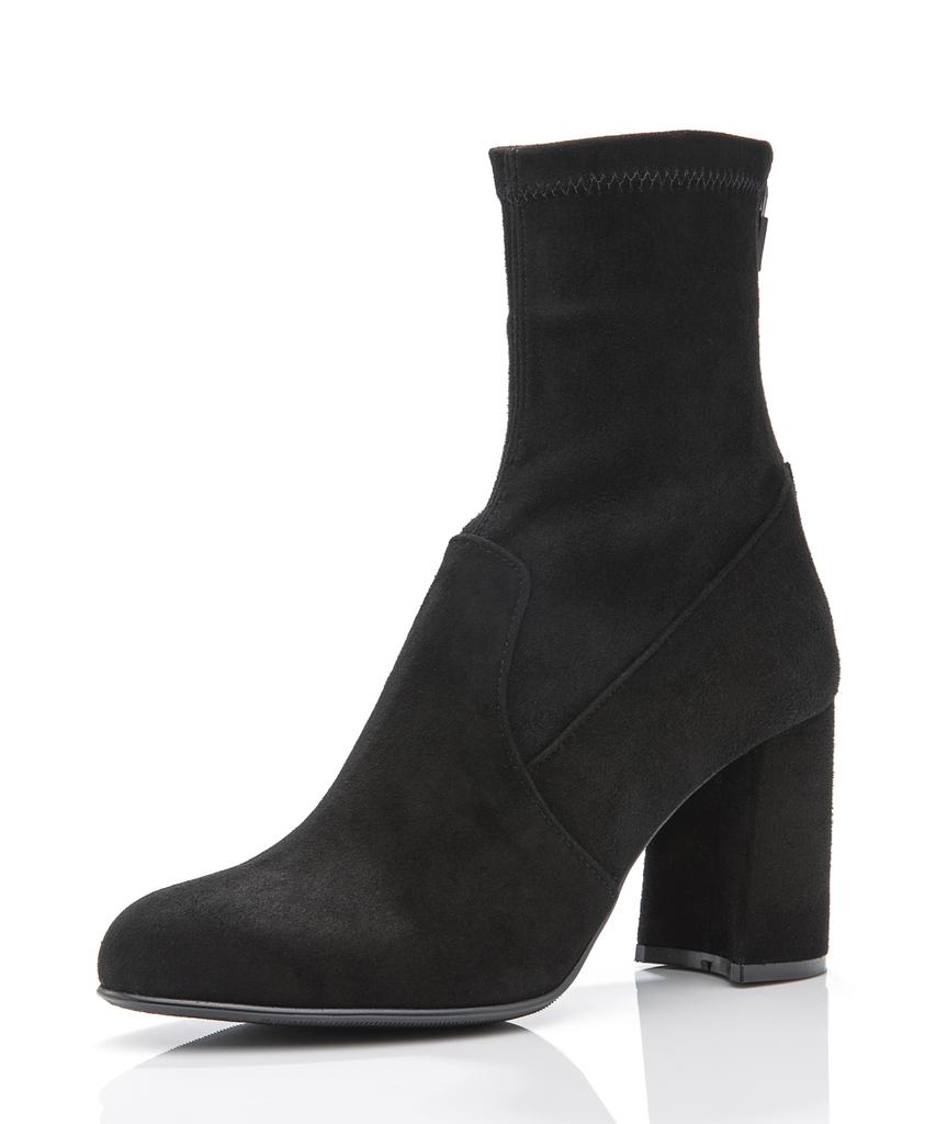 2Comm Round Stretch Ankle Boots [Black_6/8Cm]
