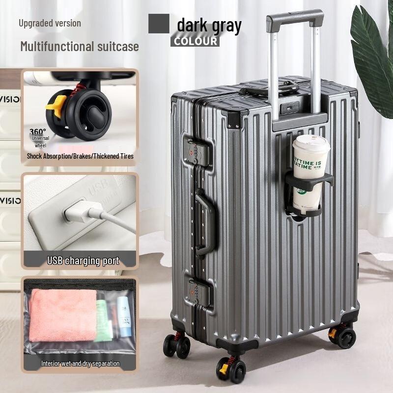 

Xiao Yan Aluminum Frame Travel Suitcase 22 inch