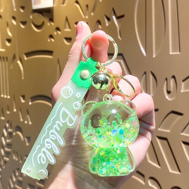 Acrylic Mahjong Sand Keychain - Elegant Car & Bag Pendant Gift