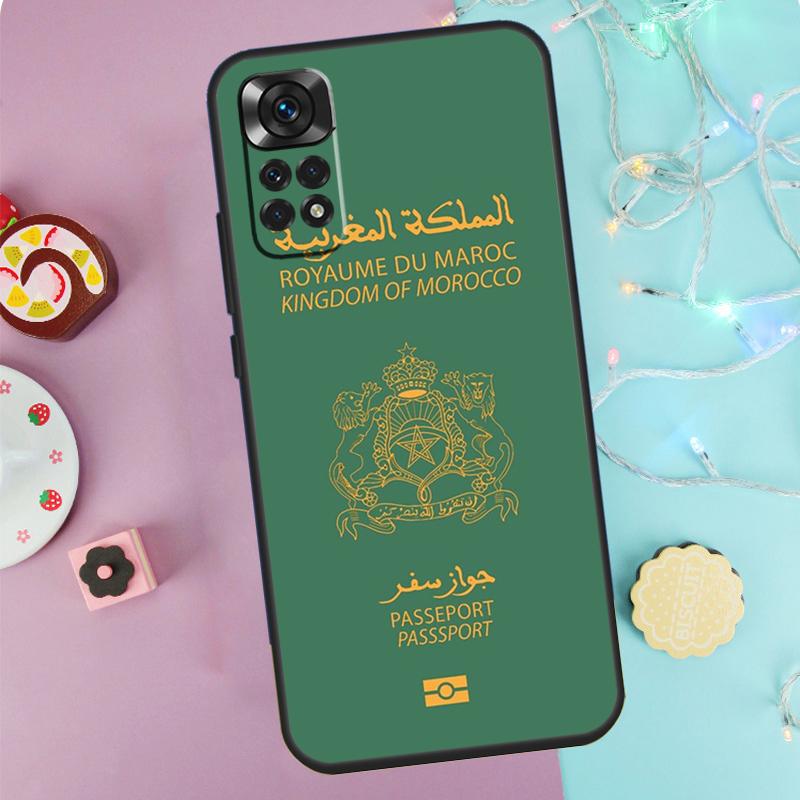 Morocco Flag Coat Of Arms Case For Xiaomi Redmi Note 14 Pro 9 10 11 12 13 9S 10S 11S 12S Redmi 14C 10C 12C 13C Cover