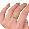 Classic Copper Alloy Zircon Ring Ladies Jewelry Wedding Promise Party Gift