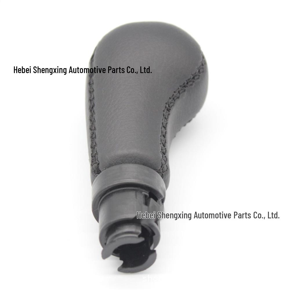 Buton schimbător de viteze din piele naturală cusut manual pentru modelele Volvo S60, S80, V70 II, XC70 II