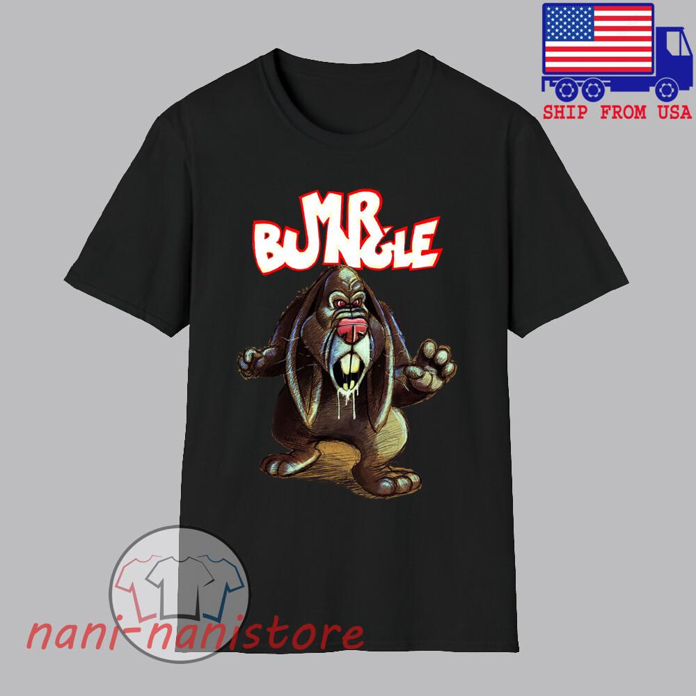 Mr Bungle Monster Bunny Men#039;s Black Size S5XL Unisex T-Shirt S