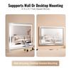 VEVOR Lighted Makeup Mirror 3 Color W/ Bluetooth USB Desktop Wall-mount 55.1 Cm