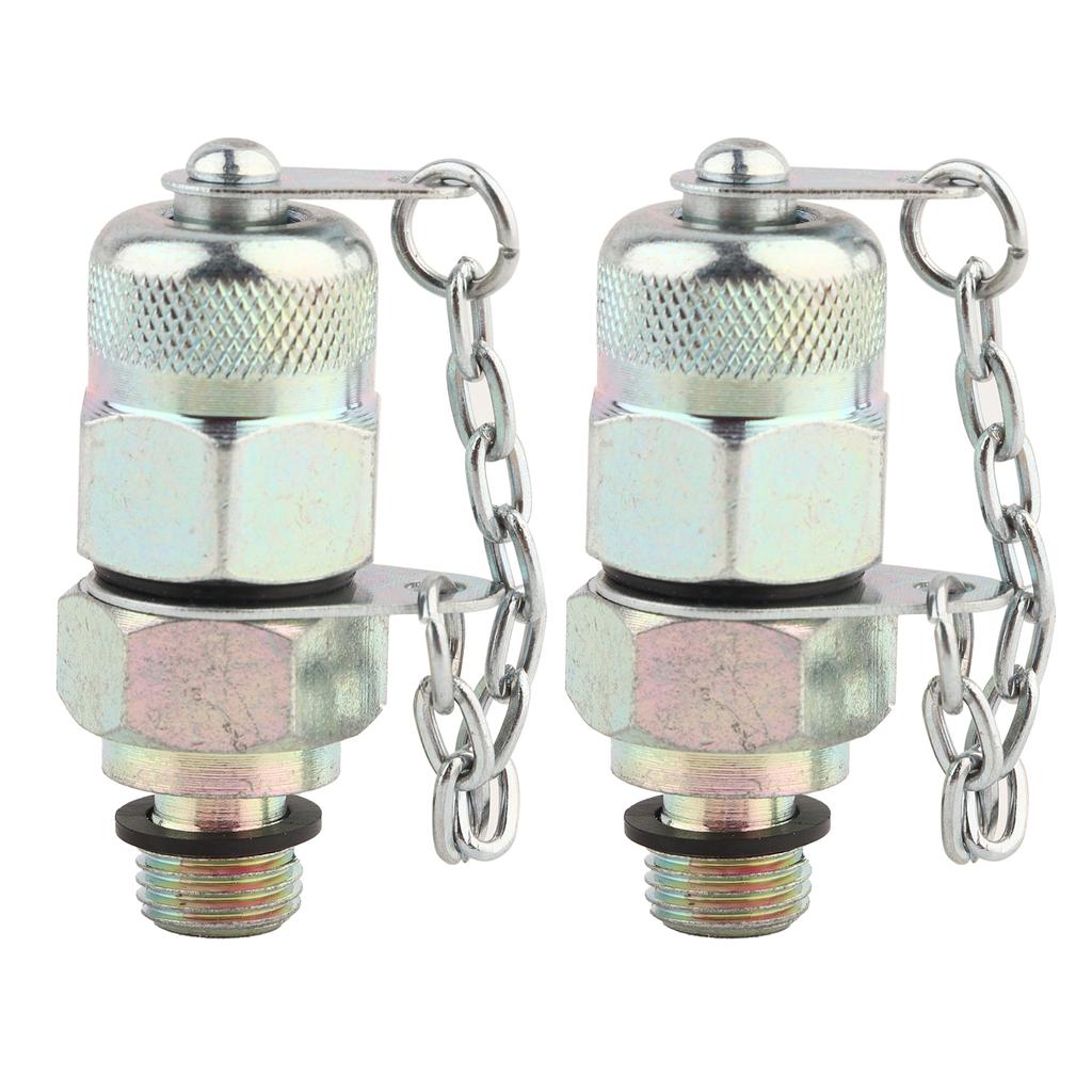 2 Stück Hydraulik-Testadapter Hochdruckschlauchanschluss Messpunkt Kupplungswerkzeug M10 x 1-M12 x 1,25