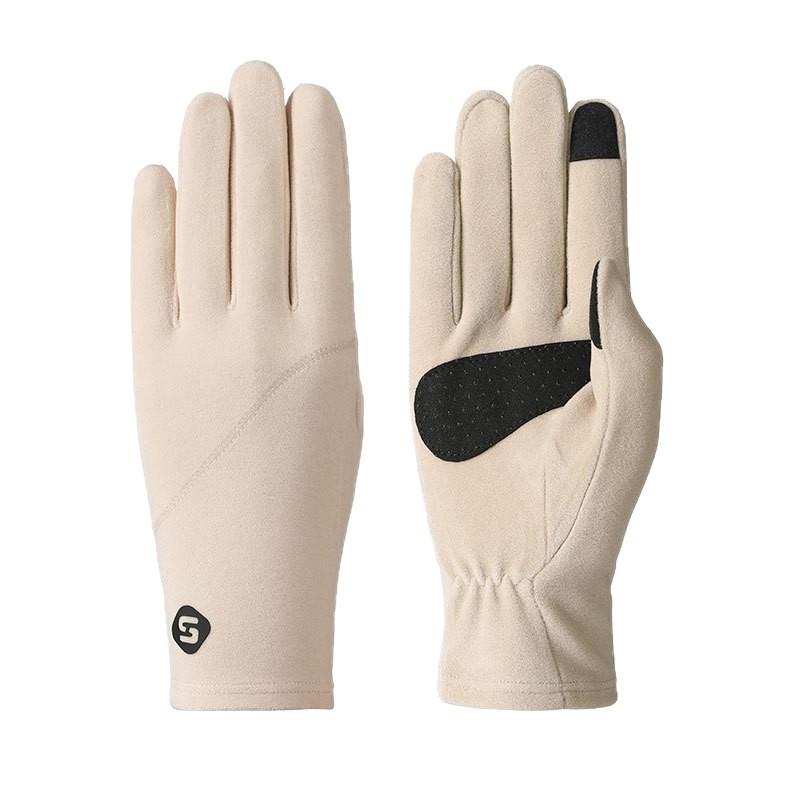 Warm Winter Touchscreen Gloves Women Windproof Anti-Slip Stretchy Outdoor Riding With Thermal Dacron Lining
