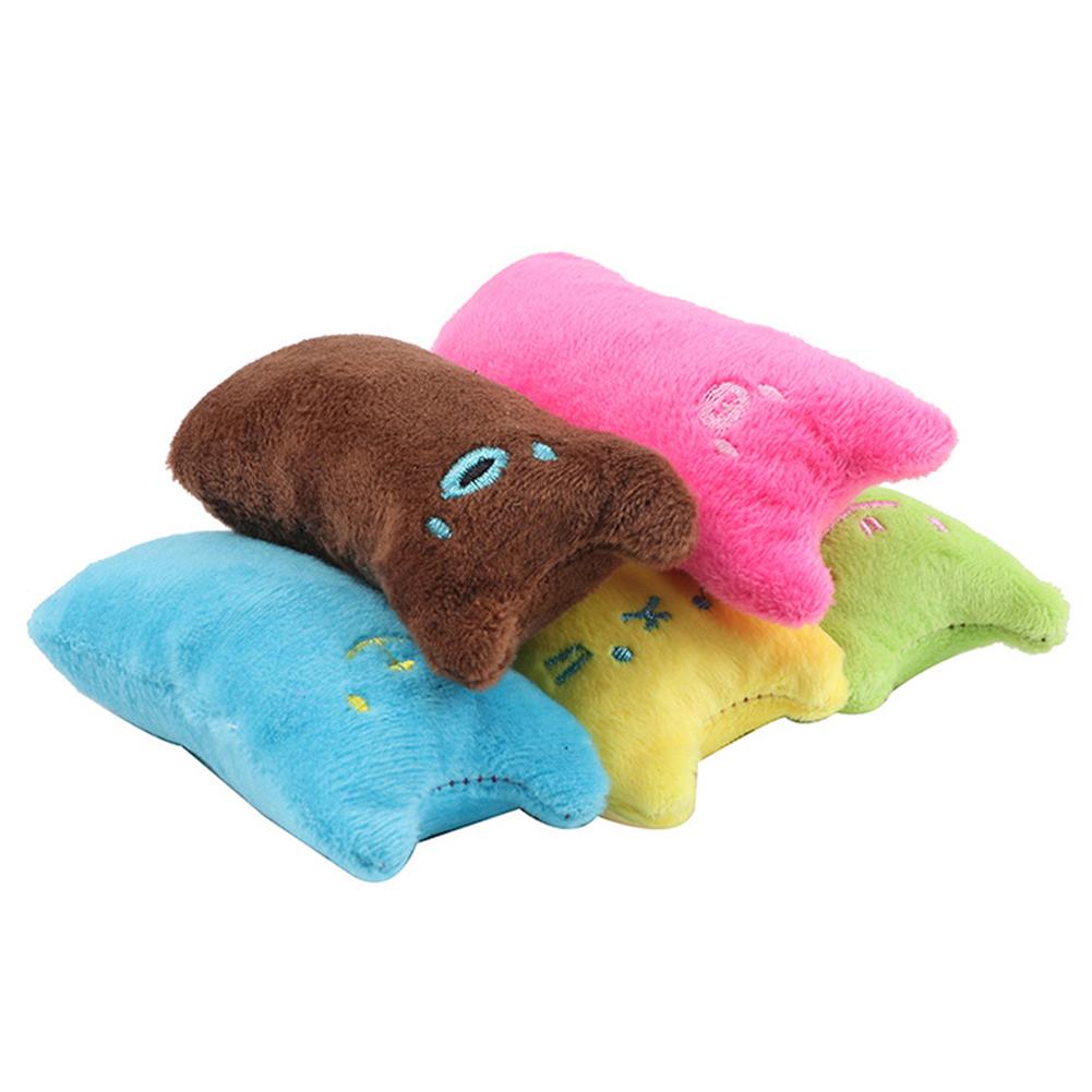Cute Cat Face Catnip Cats Toy Kitten Teeth Chewing Biting Plush Toys Cat Plush Thumb Pillow Pet Accessories
