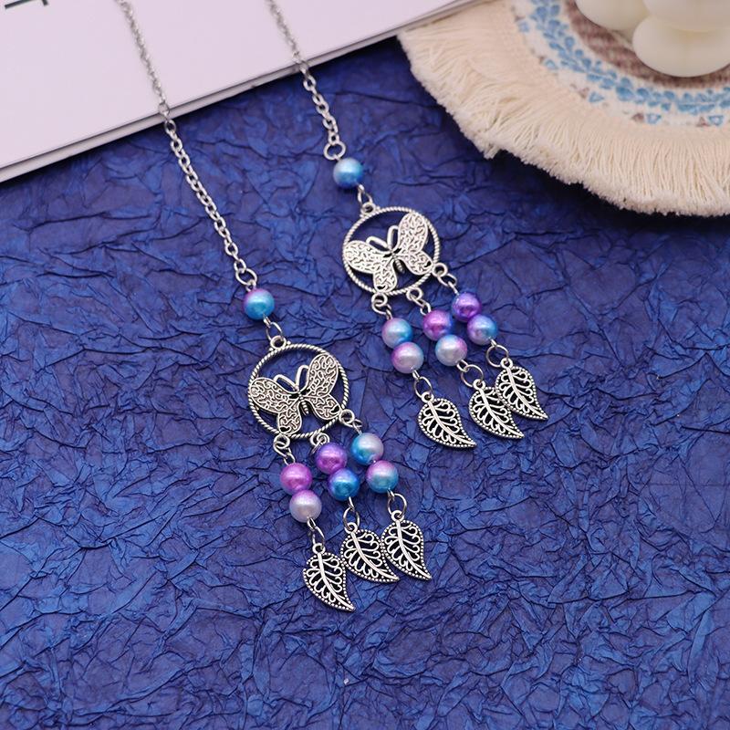 Car Interior Pendant Rearview Mirror Hanging Ornaments Dreamcatcher Car Decoration Beads Stylish Car Accessories