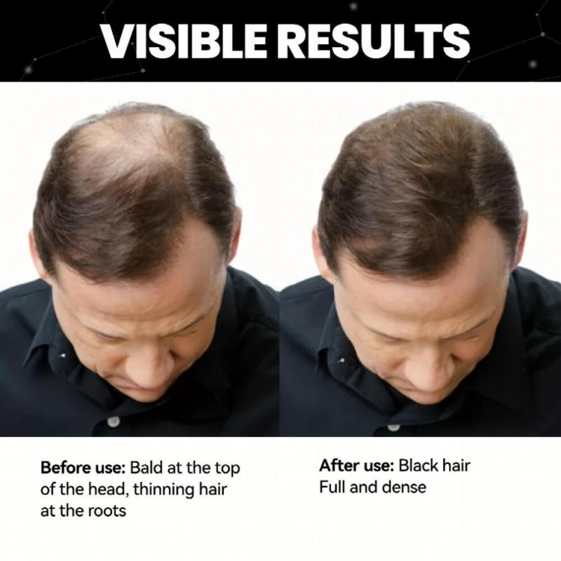 Hair Fibres Powder Fill Hair Seam And Hairline Powder Natural Fullness Waterproof And Sweat Proof Suitable For All Hair Types