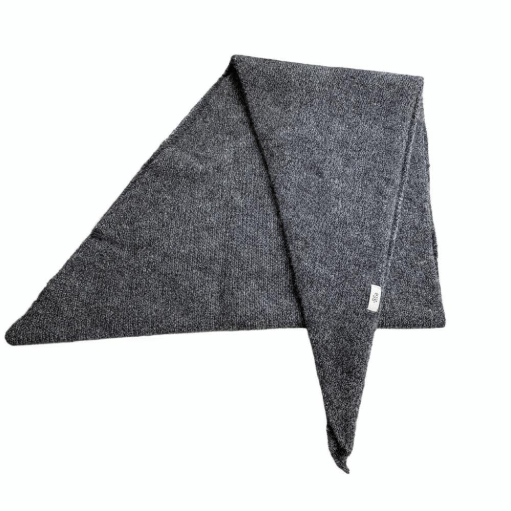 Bright Design Knitted Scarf Solid Color Triangle Scarf Baotou Style Winter Scarf  Casual Wear
