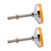 2pcs Furniture Leg Leveller Carbon Steel Nut Rubber Pad Anti Skid Height Adjustable Furniture Leg Screw