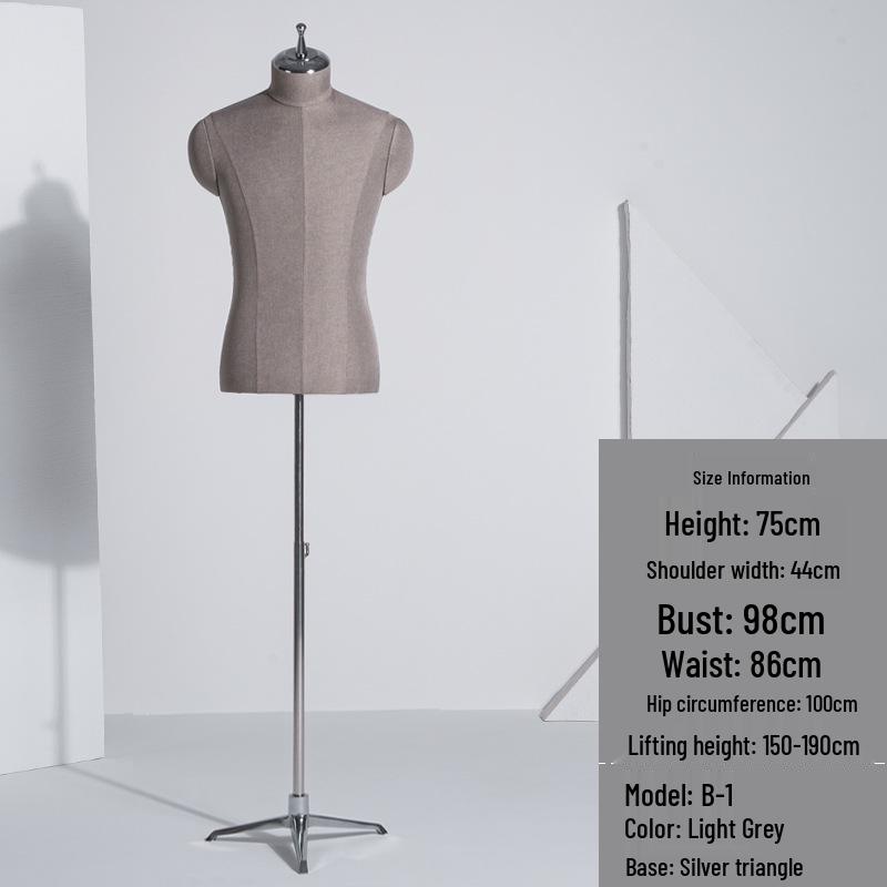 Luxury Men's Suit Mannequin Display Rack for Formal Wear Stores