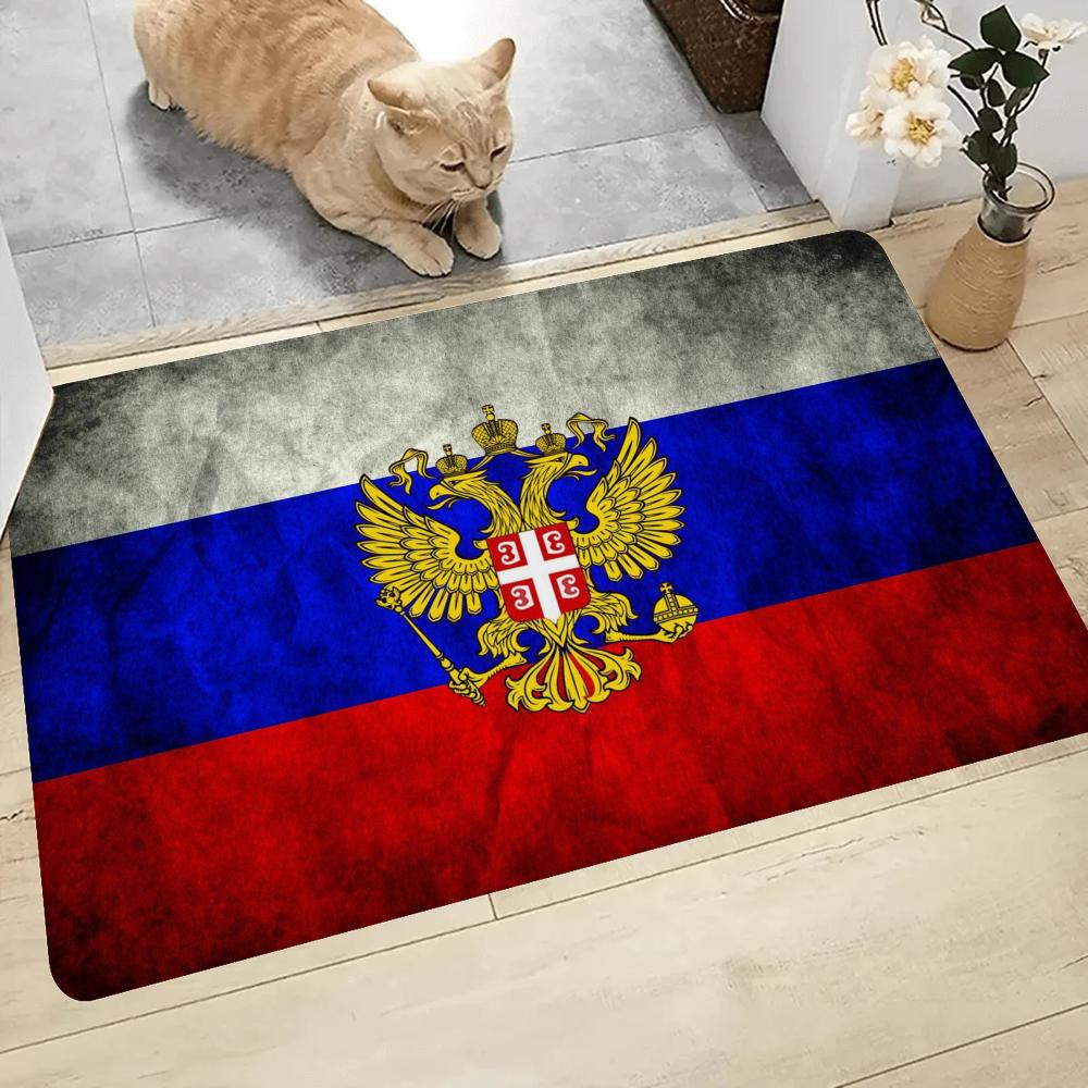 Russia Flag Floor Mat Entrance Door Mat Nordic Style Home Doormat Bathroom-Toilet Mats Bedroom Hotel Decor Mat