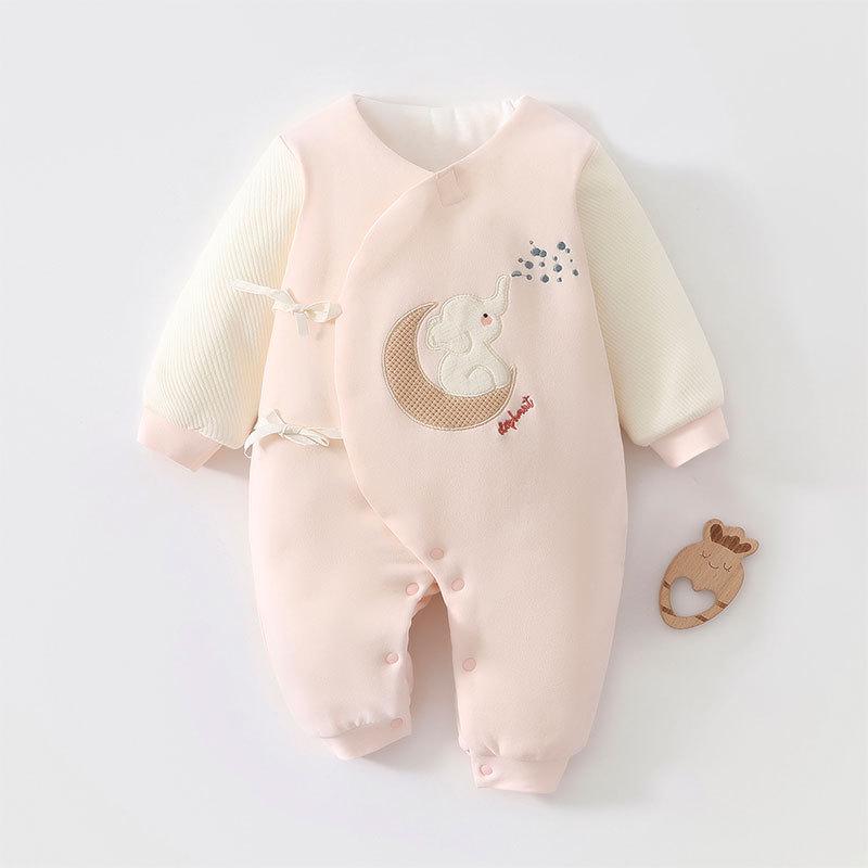 Garden Little Rabbit 120g Pure Cotton Padded Butterfly Bodysuit for Newborns - Autumn/Winter Collection