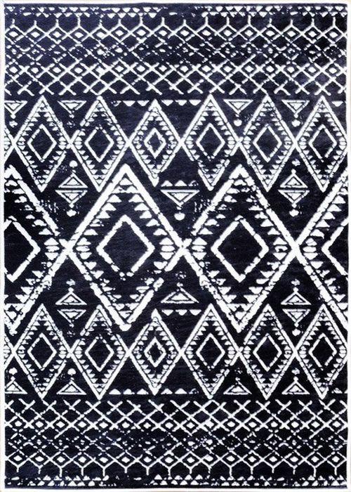 Tapis - BERBERES - Anthracite - 160x230 cm - 100% Polyester - Antidérapant