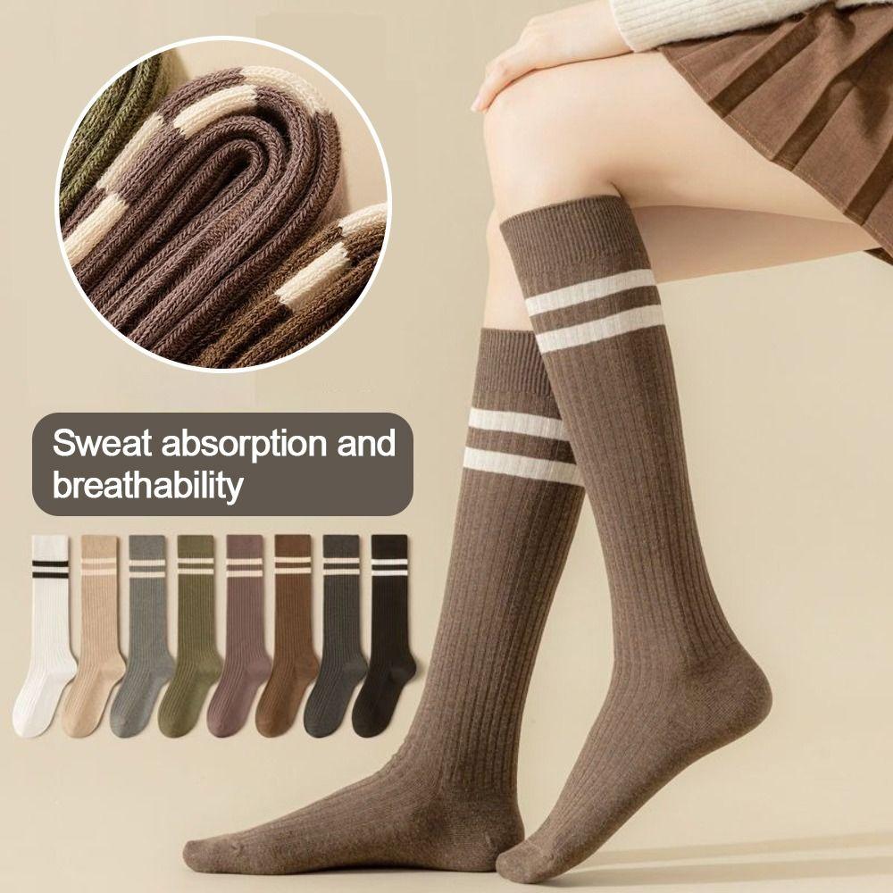 Knitted Cotton Socks Polyester Cotton Lolita Stockings Women Derss Women Socks