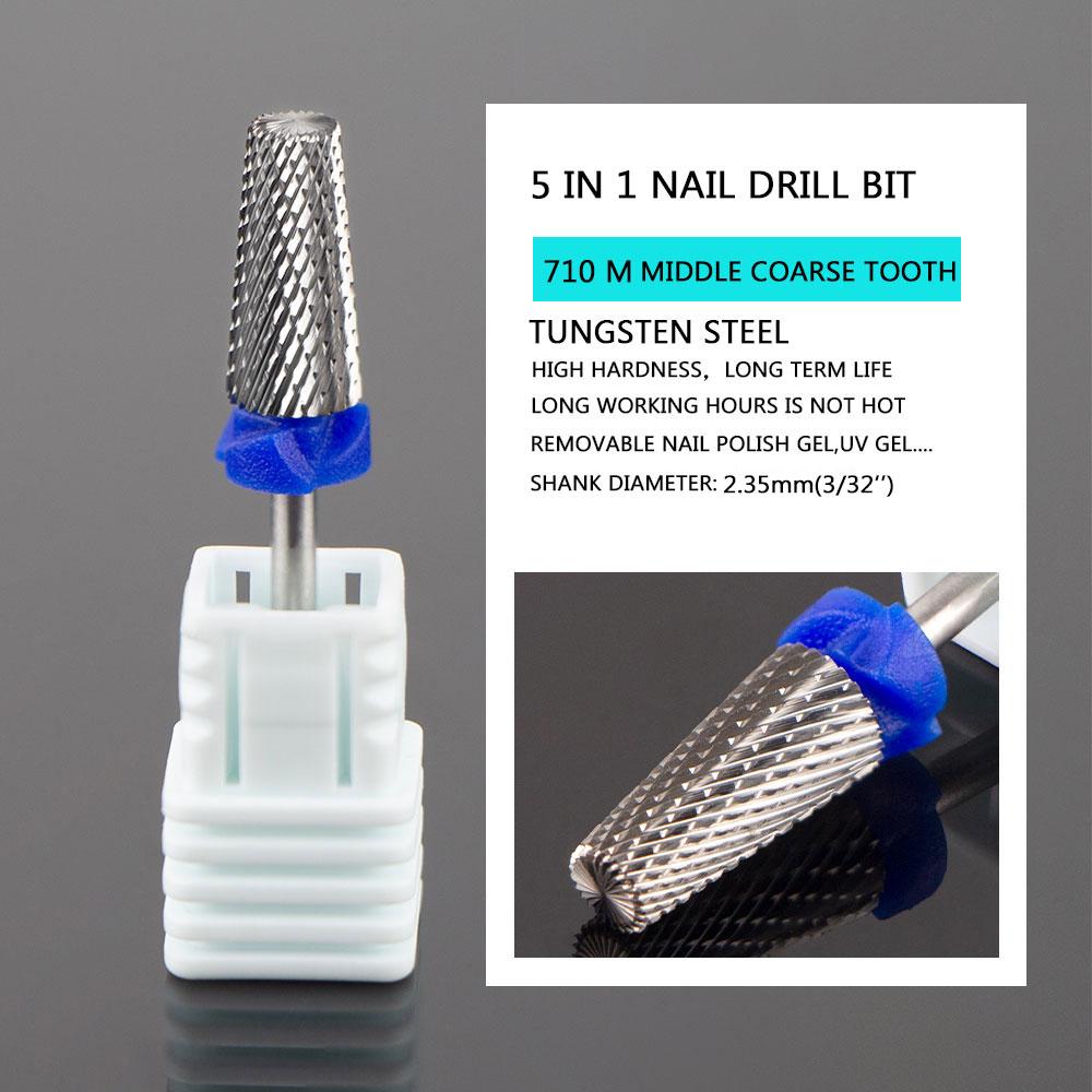 2023 NEW Tungsten Steel Nail Drill Bits Milling Cutter For Remove Nail Gel Diamond Drill Bits For Remove Dead Skin Burrs Bits