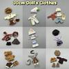 A Set Of 30Cm Doll'S Clothes Furry Cute Winter Outfit Suit For 1/6 Doll Accessories Dress Up Toy For Children