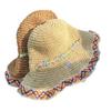 Big Brim Straw Hat Women's Summer Seaside Beach Vacation Ethnic Style Straw Bucket Hat Sunshade Sun Hat