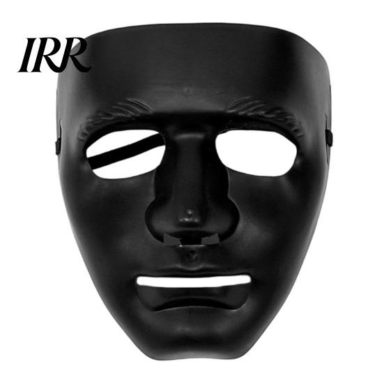 Classic Hip-hop Prop Halloween Mask for Hip Hop Dance Performance, Durable Hard Plastic Ghost Solid Color Party Face Cosplay, Breathable Unisex Stage