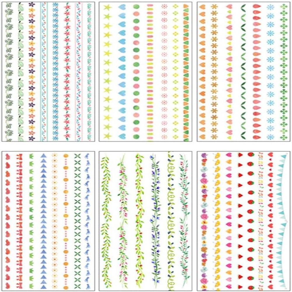 Washi Paper Cute Stickers Multicolored Aesthetic Stickers Decorative Stickers Stickers  for DIY