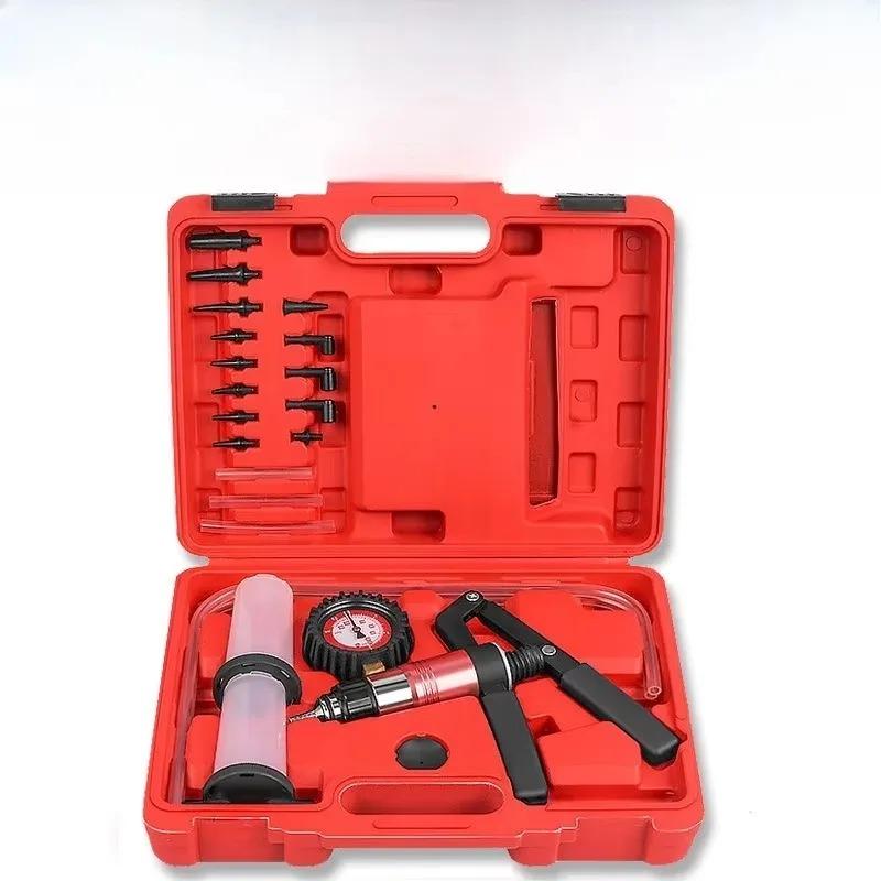 

Kit Oil Change Power Steering Fluid Bleeding Tool Kit Hand Held Vacuum Pump Brake Bleeder Set Clutch Fluid Bleed Tester Tool a set