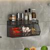 Wall Mounted Hanging Fruits Basket Double Layer Onion Storage Wire Basket  for Garlic